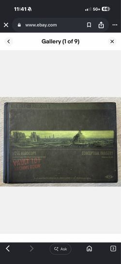 The Art of Fallout 3 VDSG Hardcover Conceptual Imagery Vault 101 Archive Room