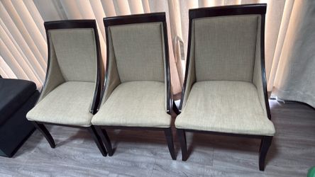 Three Dining chairs