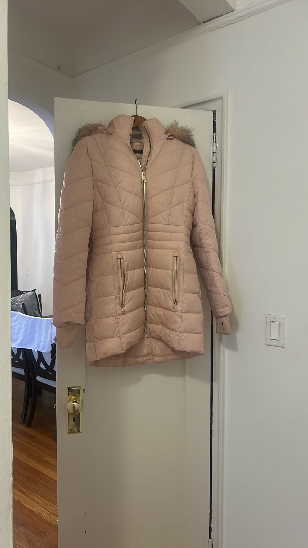 Michael Kors Pink Bubble Jacket Pink Small