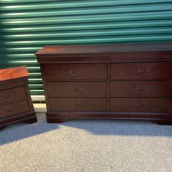 Dresser, Mirror, Nightstand - $250