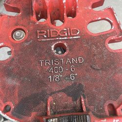 Ridgid Tristand 460 A 1/8”-6” Pipe Chain Vise Table With Tool Tray