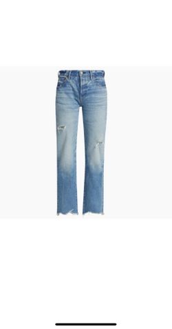 Moussy Vintage Colemont Distressed StraightLeg jeans II Size 29 II Light Blue