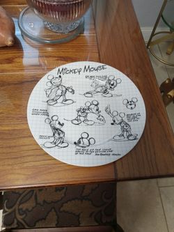 Sketch  Disney  Mike Mouse. Plate.  7. Total