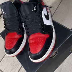 Jordan 1 Low Bred Toe