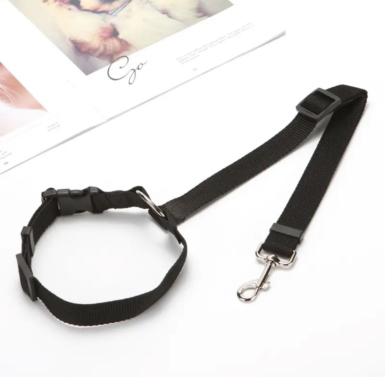 Adjustable Nylon Pet Car Seat Belt: Safety harness for dogs & cats