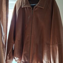Rich Brown Colored Leather Jacket