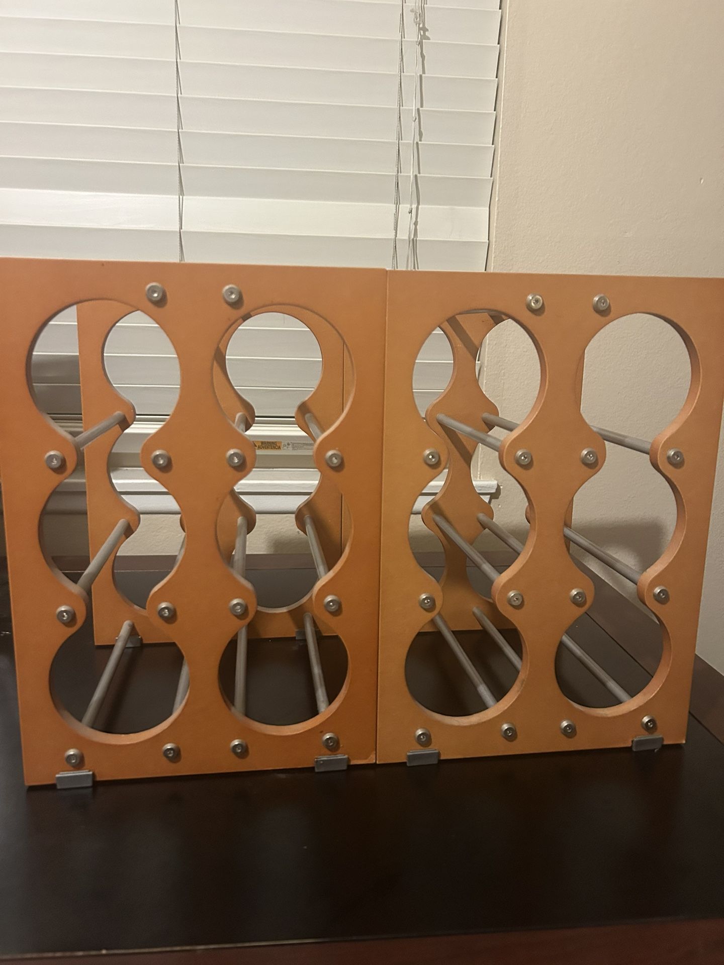 Wine Bottle Racks – Pair (Hold 6 Bottles Each) – $20