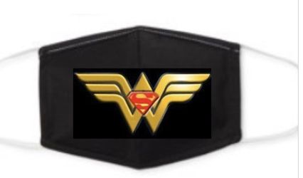 Wonder Woman/ Superman Face Mask