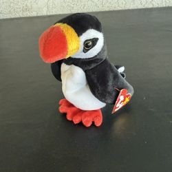 TY Beanie Baby Puffin Bird Named Puffer 