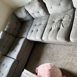 Grey Couch L Shape Size