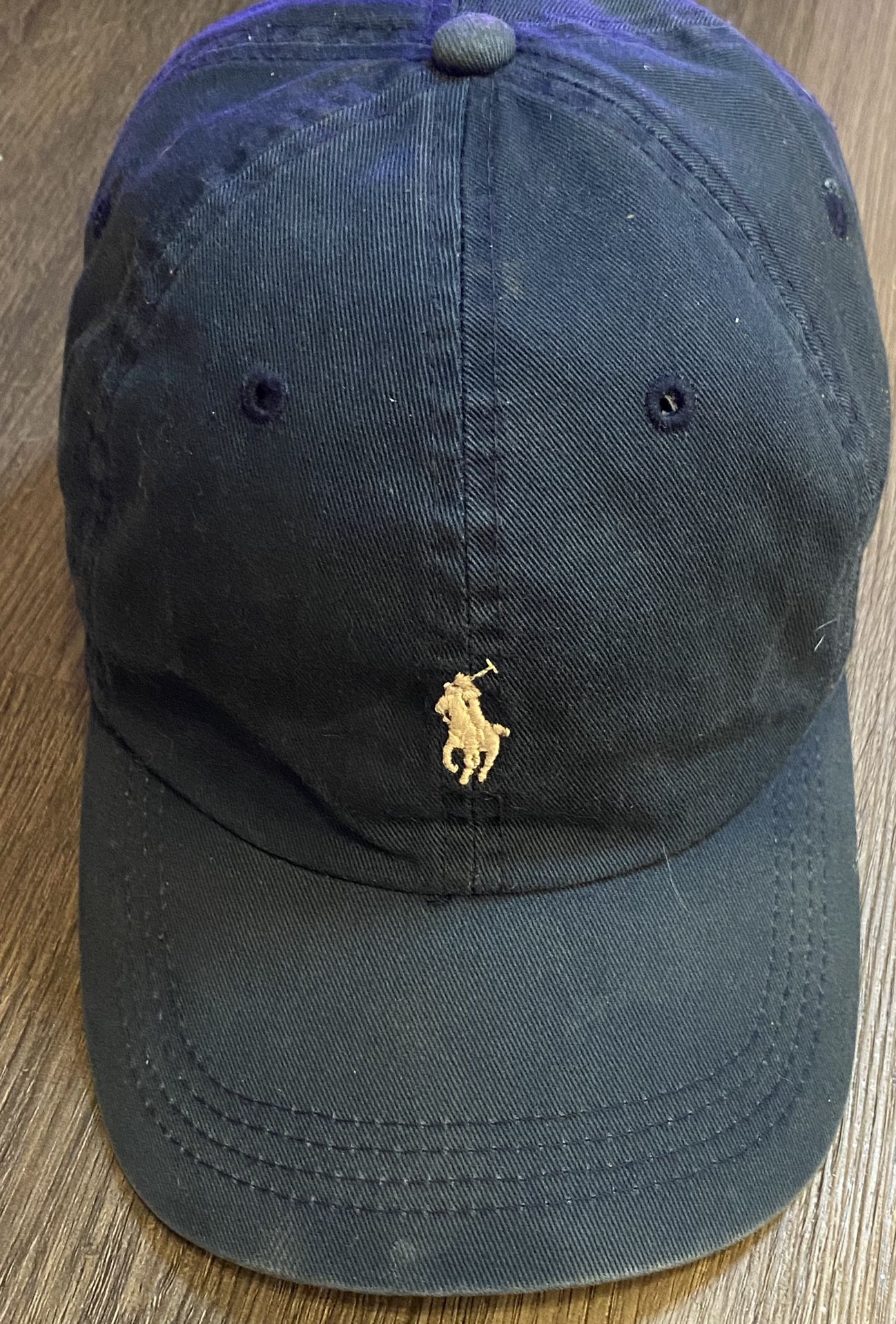 Polo Navy Blue Hat With Leather Adjuster 