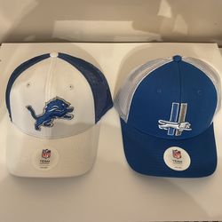 Detroit Lions logo hat by NFL team apparel/one size fits all snap back