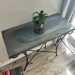 Epoxy Console Table