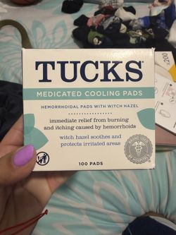 TUCKS Medicated Cooling Pads, 100 Count – Hemorrhoid Pads with Witch Hazel, Cleanses Sensitive Areas, Protects from Irritation, Hemorrhoid Treatment,