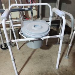 Brand new Walker, shower chair and bedside commode. Medical equipment