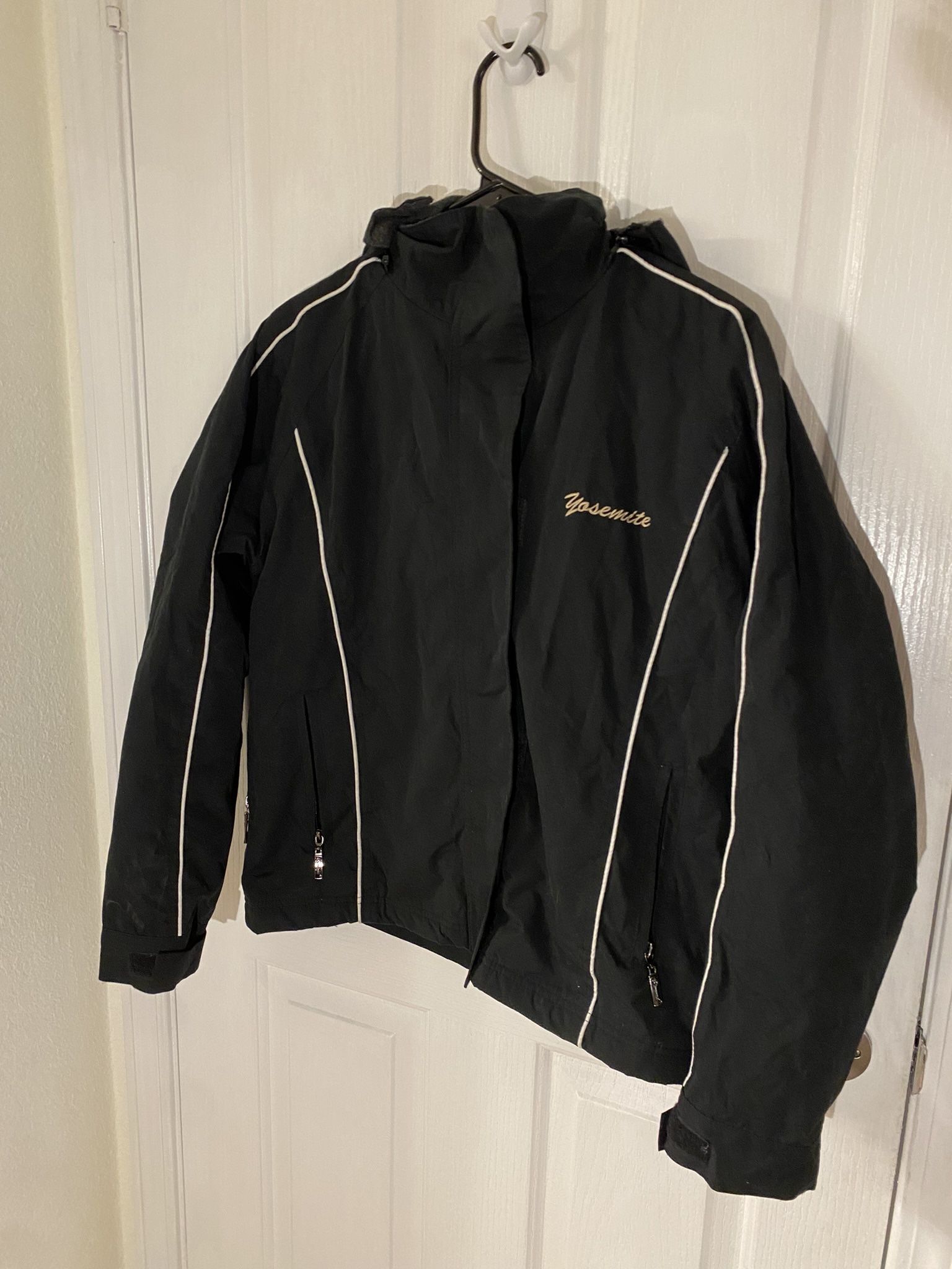 Cheneral Navy Fleece-Lined Water Resistant Jacket (Size L)