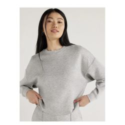 Scubaknit grey Pants set Cargo pants and sweatshirt size XXL.  (AF)