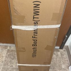 TWIN SIZE 10 INCH BED FRAME IN BOX