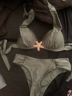 Green swimsuit womens size large & m