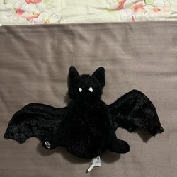 Ganz Webkinz Plush Black Bat stuffed plush animal 14" wing span no code