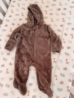 Brown baby bunting