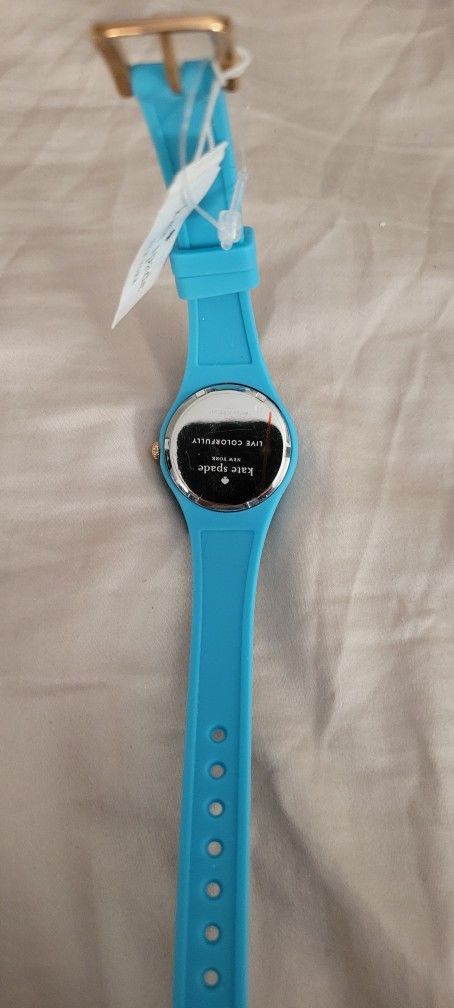 Kate Spade New York Women s Rumsey Blue Silicone Watch 1yru0761 brand new Jewelry Accessories