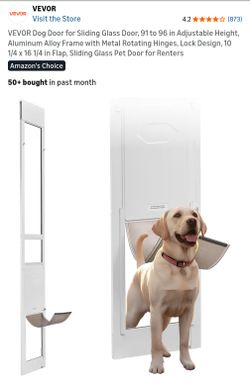 VEVOR sliding glass dog door