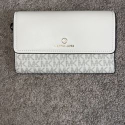 Michael Kors White and Gray Wallet