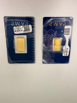 Pamp Suisse Bullion 5 Gram Bars (sold separately)