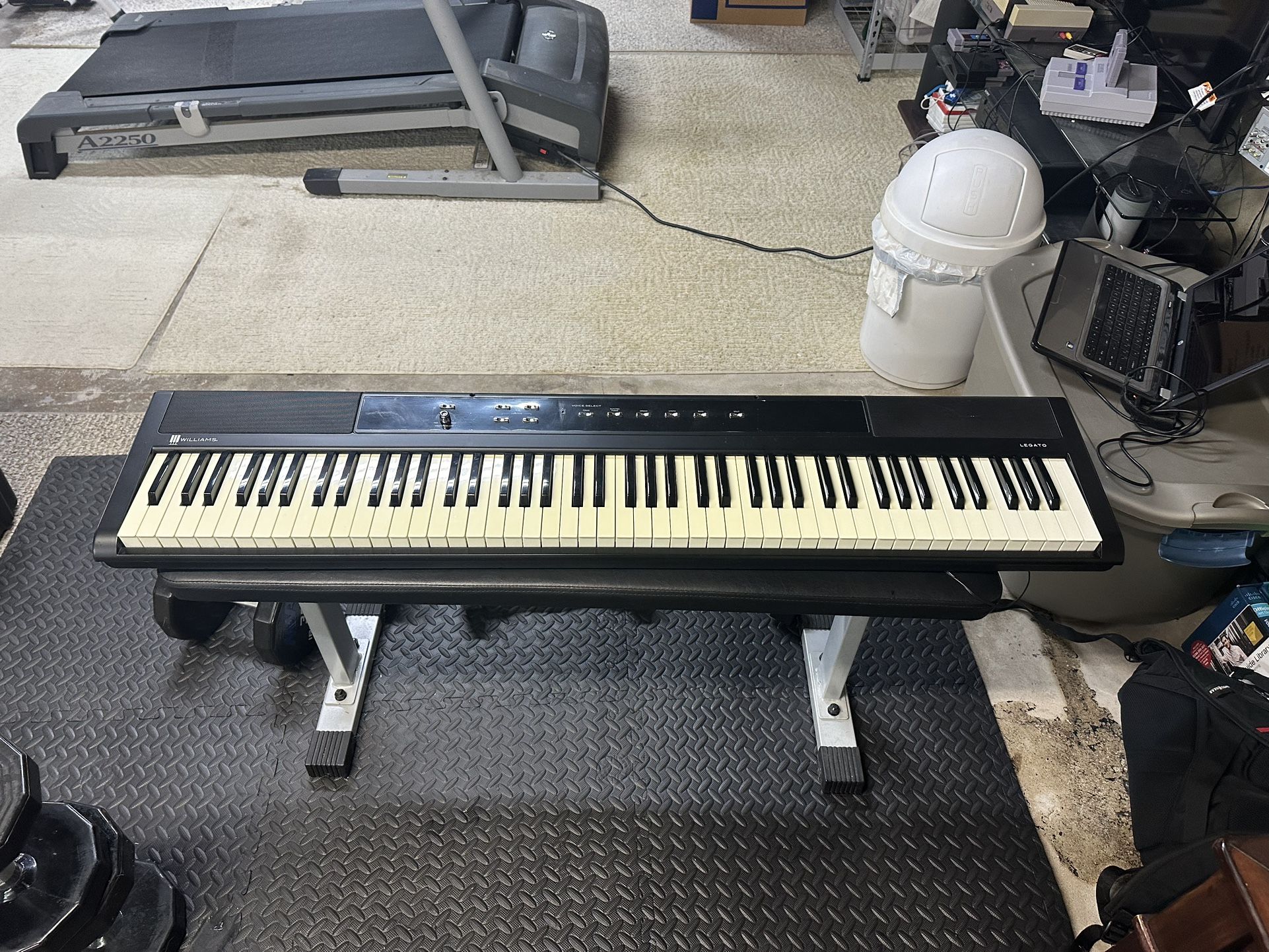 Keyboard With Stand And Sheet Music Holder