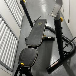 Gold’s Gym XRS bench/squat rack. 
