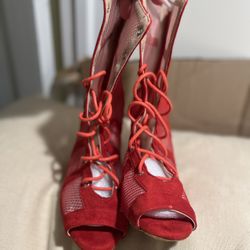 Red Heels Boots