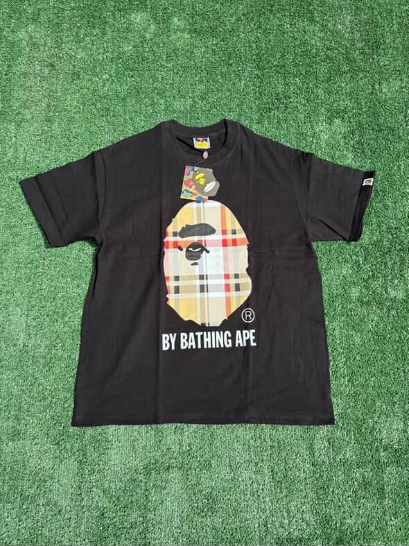 Black Burberry x Bape Shirt Size L