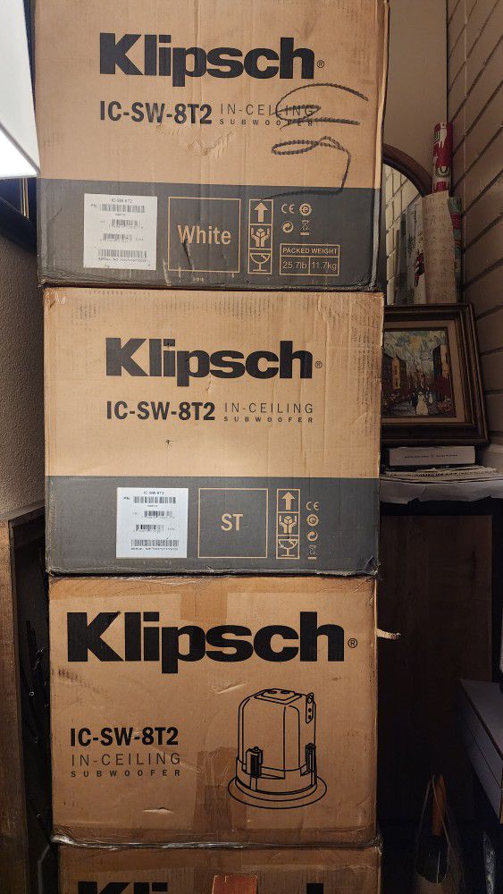 Klipsch IC-SW-8T2 In Ceiling Subwoofers 