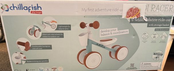 Bicicleta de equilibrio para bebé 1–3 años nueva en caja/ Toddler Balance Bike 1–3 Years Old – New in Box