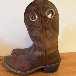 Light Used Brown Cowboy Boot size 9.5D