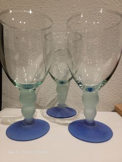Bormioli Rocco Bahia Art Glass Goblets