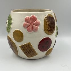Vintage Los Angeles Pottery Co “Cookies All Over”  Ceramic Cookie Jar 1950’s