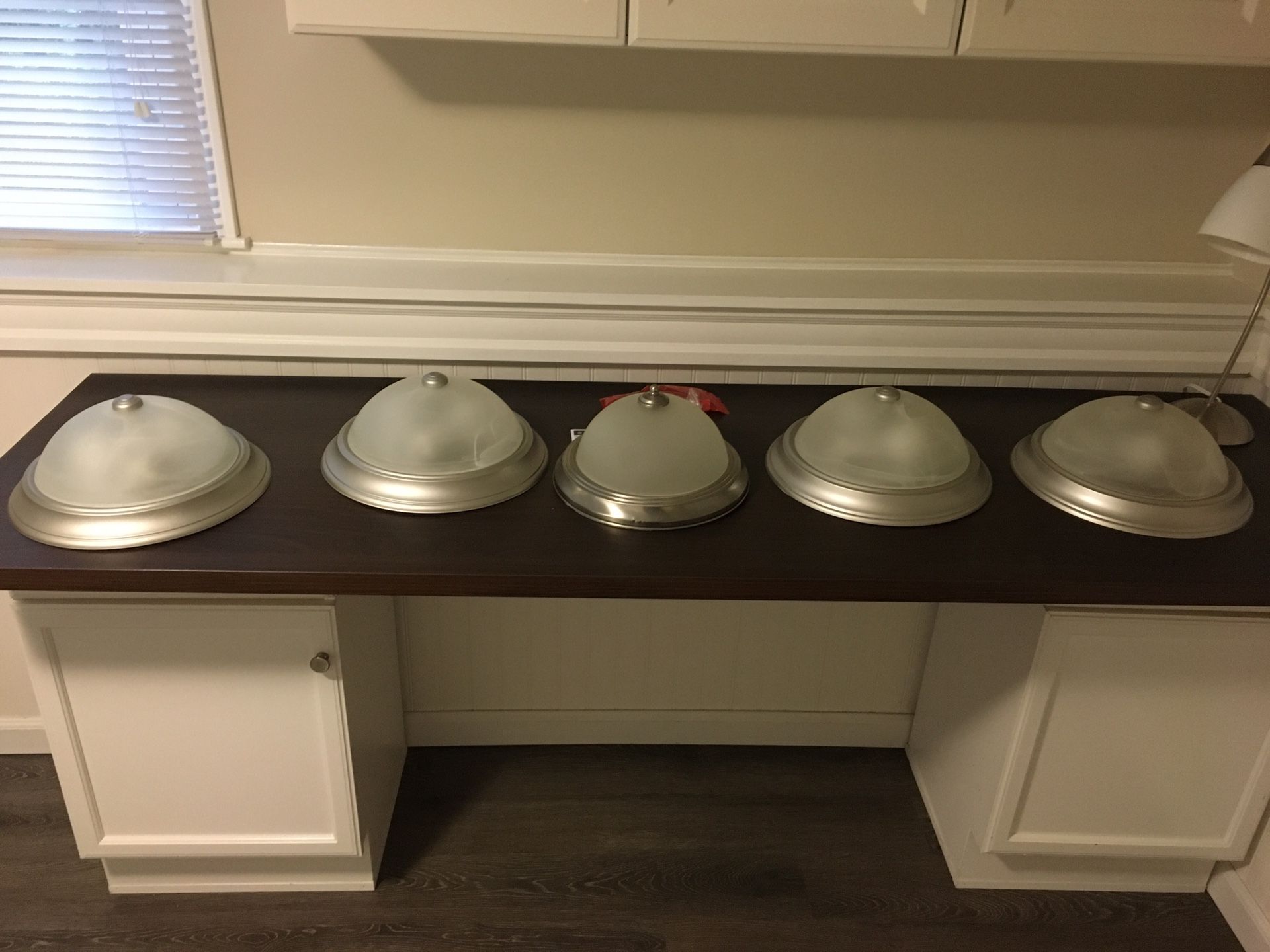 Light fixtures - Satin Nickel - set of 5