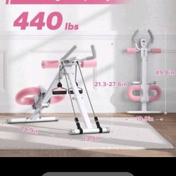 MERACH Ab Workout Equipment, Ab Machine For Home Gym, Height Adjustable Ab Trainer, Foldable Fitness Equipment, Abdominal Trainers Ab Workout Machine