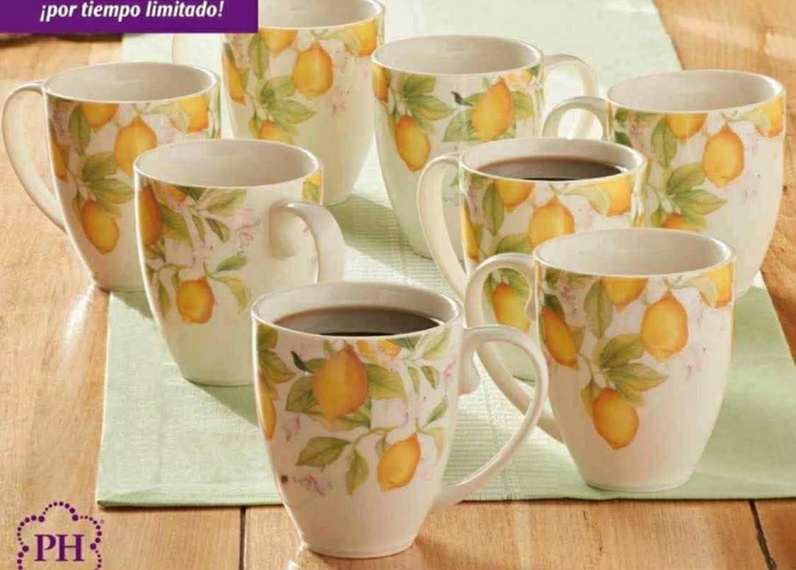 Tasas Y Bowls De Limones