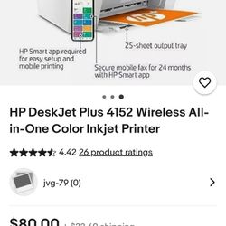 Hp Deskjet  Plus 4152