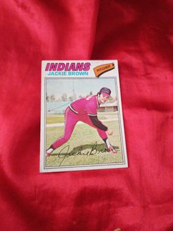 Sign baseball card from Jackie Brown