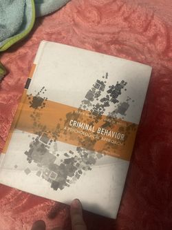 Criminal Behavior Criminal Justice Book