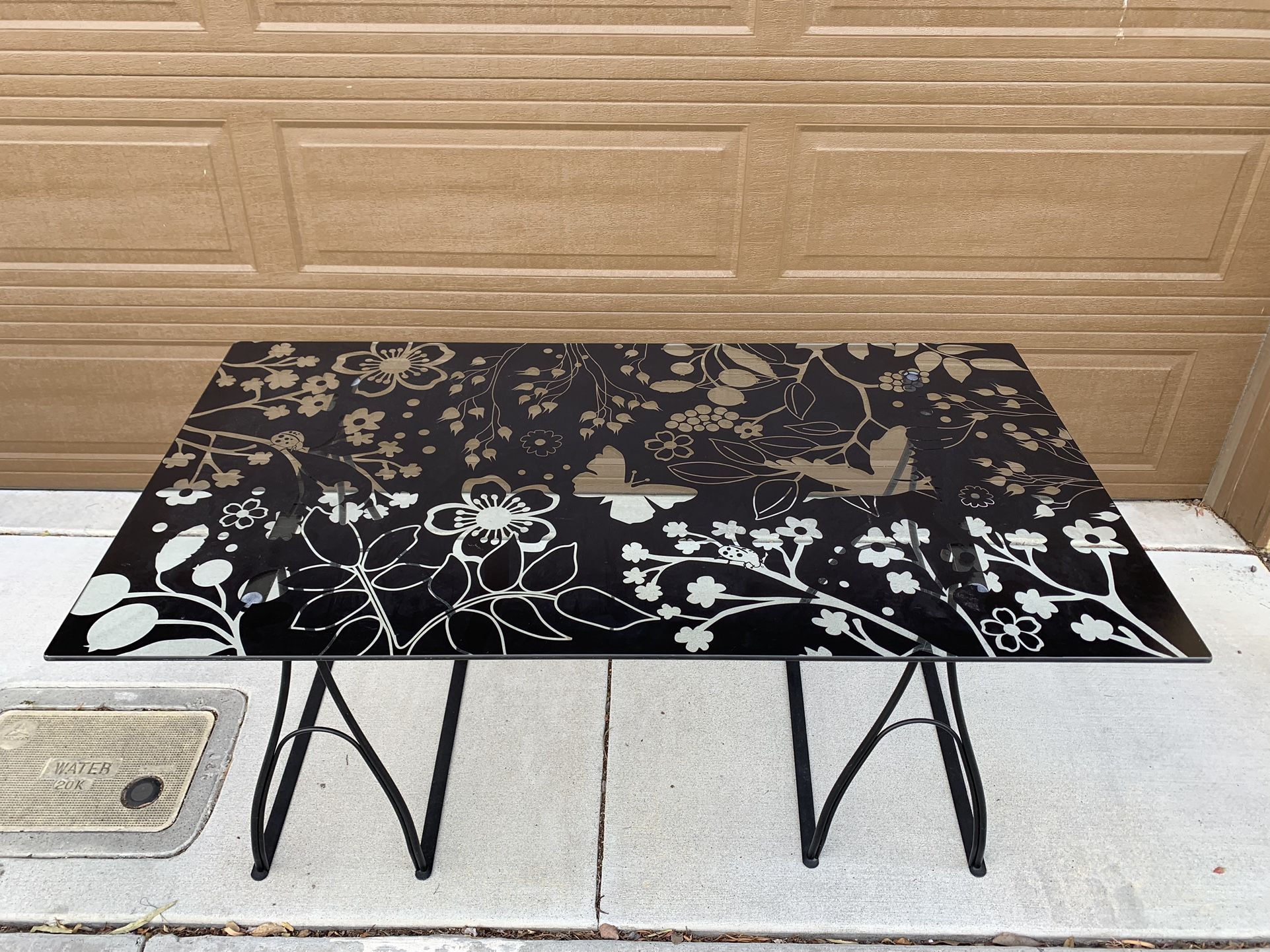 Glass Top Dining Table