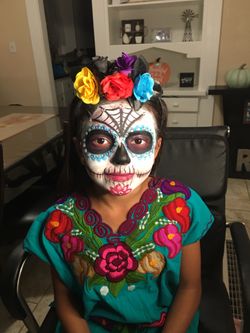 Maquillaje para evento de Catrinas