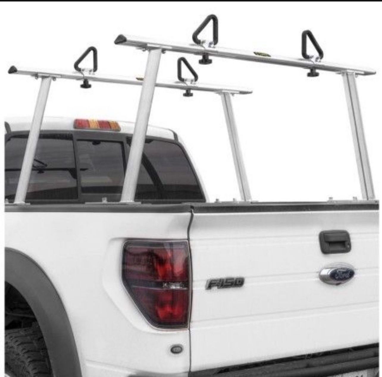 Stark 1,000lbs Aluminum Extendable Pick-Up Truck Ladder Rack (No Drilling Required)