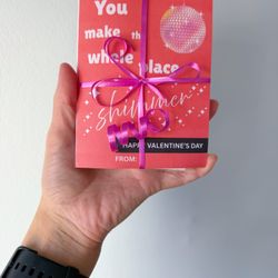 Valentine’s Day Card with Men’s Perfume (Travel Size) 💘