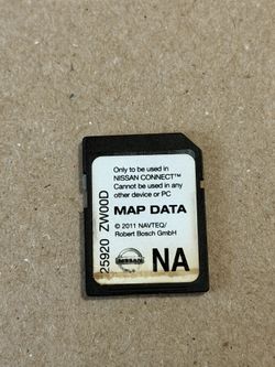 Nissan Navigation GPS Data Memory SD Card 