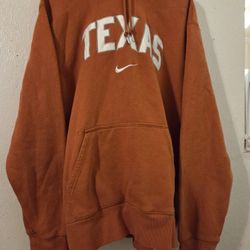 Nike Burnt Orange Hoodie Texas Pullover XL
